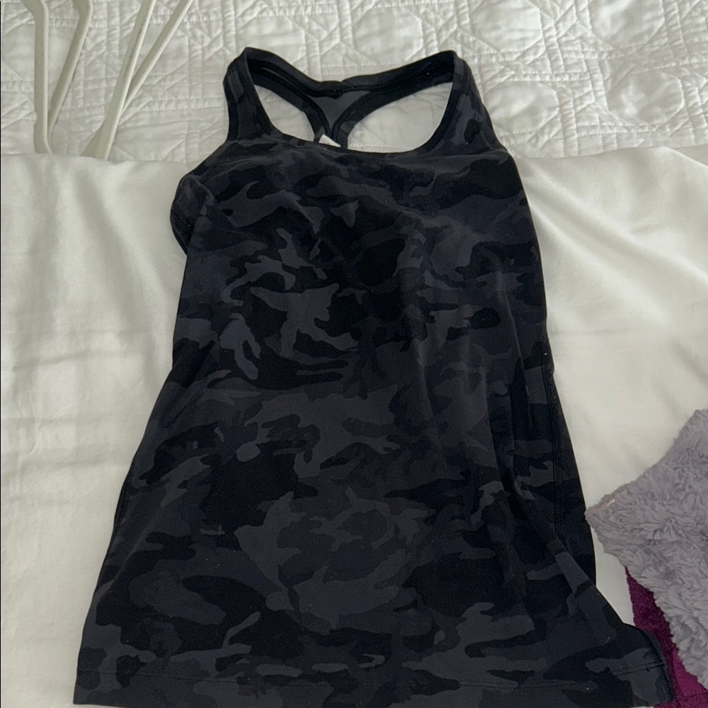 Black Camo lululemon racer back Women's Tank Top